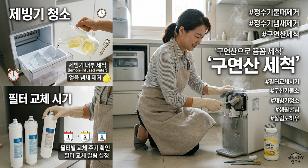 정수기 물 냄새 제거