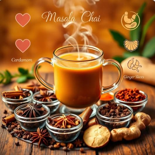 인도 – 마살라 차이의 향신료 구성과 효능