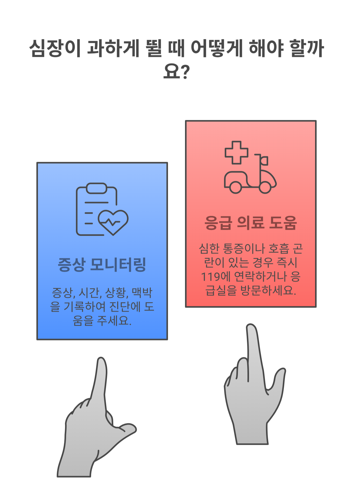 심장이 과하게 뛸 때 느끼는 증상들