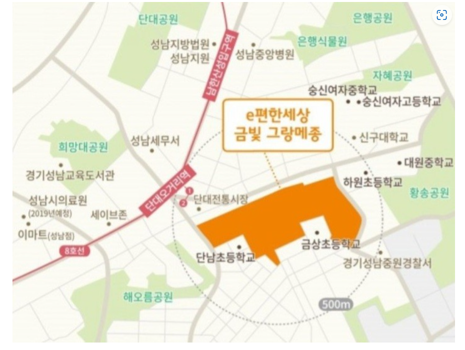 e편한세상 금빛 그랑메종 입지