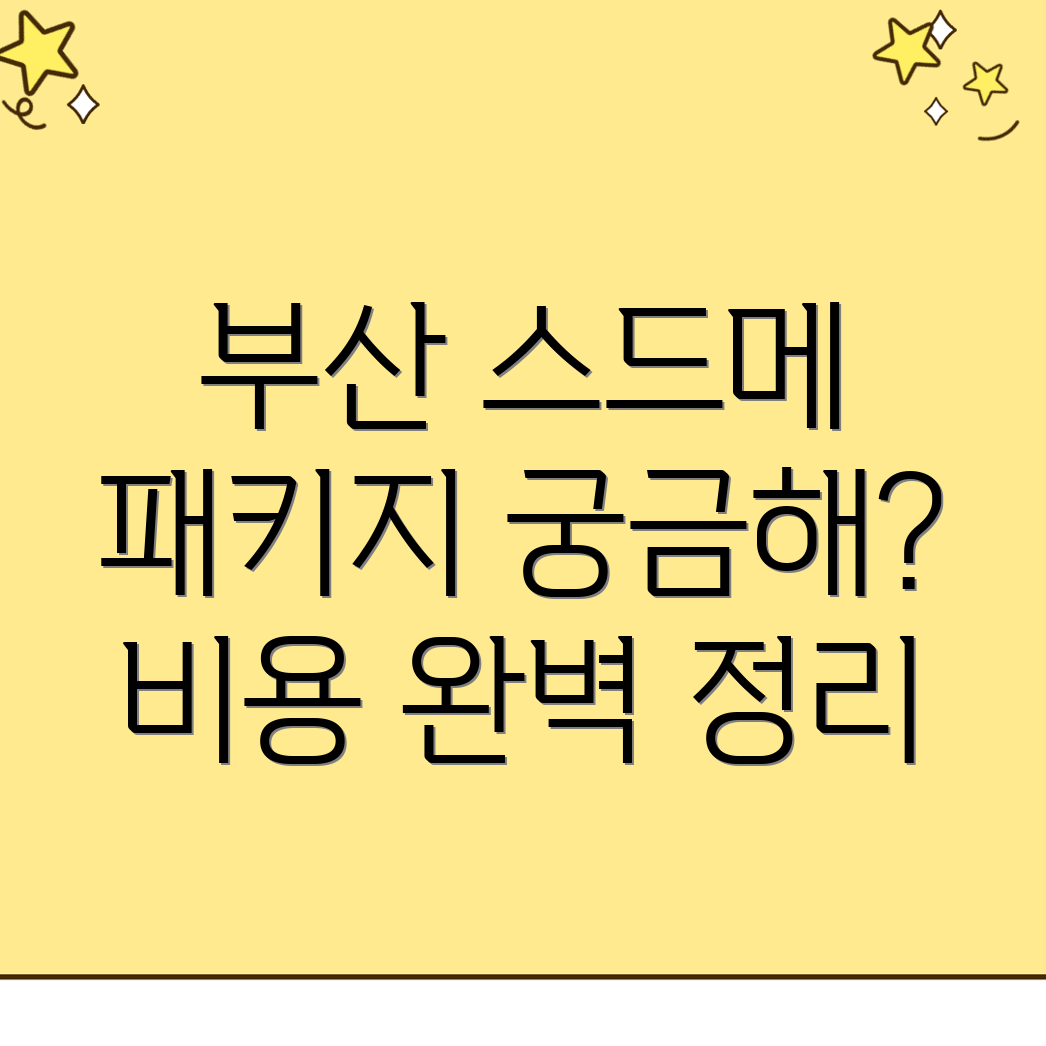스드메 비용