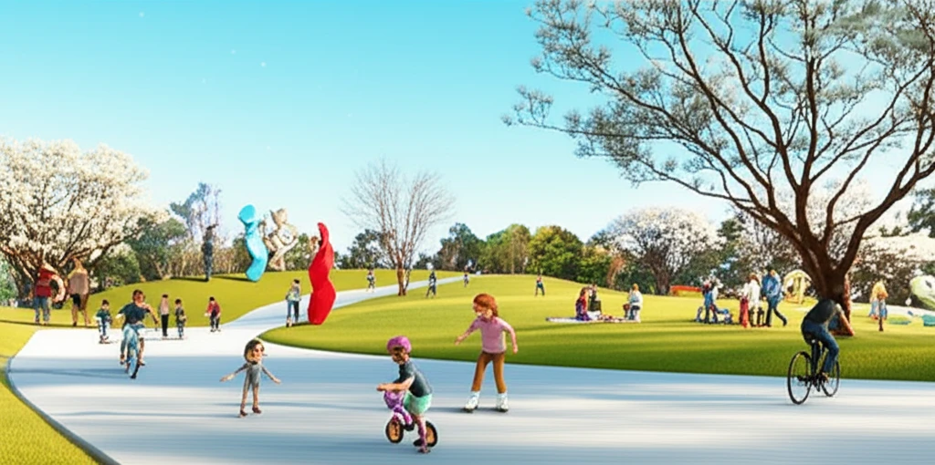 학의천 산책로와 평촌중앙공원 3월 방..