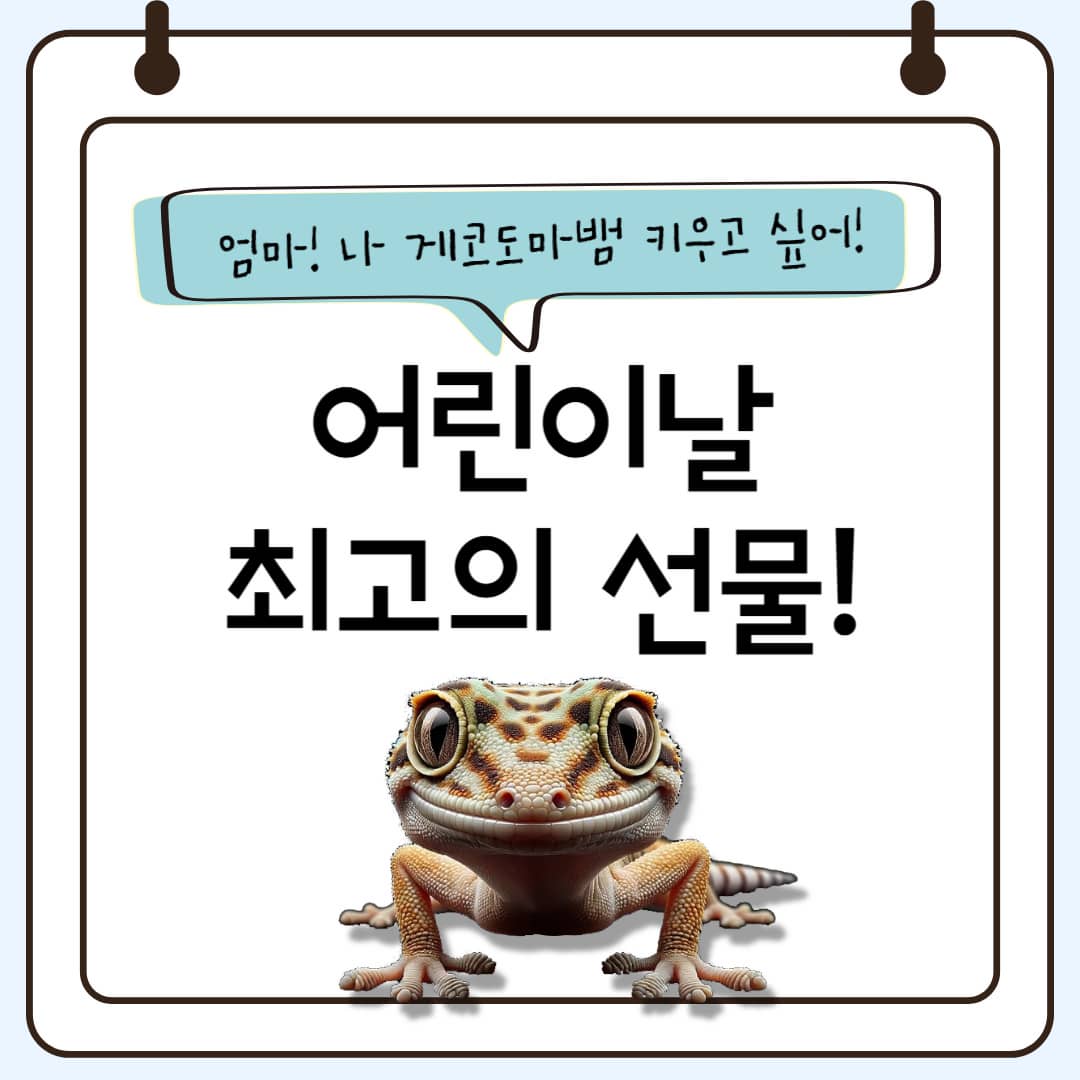 어린이날 선물, 게코도마뱀
