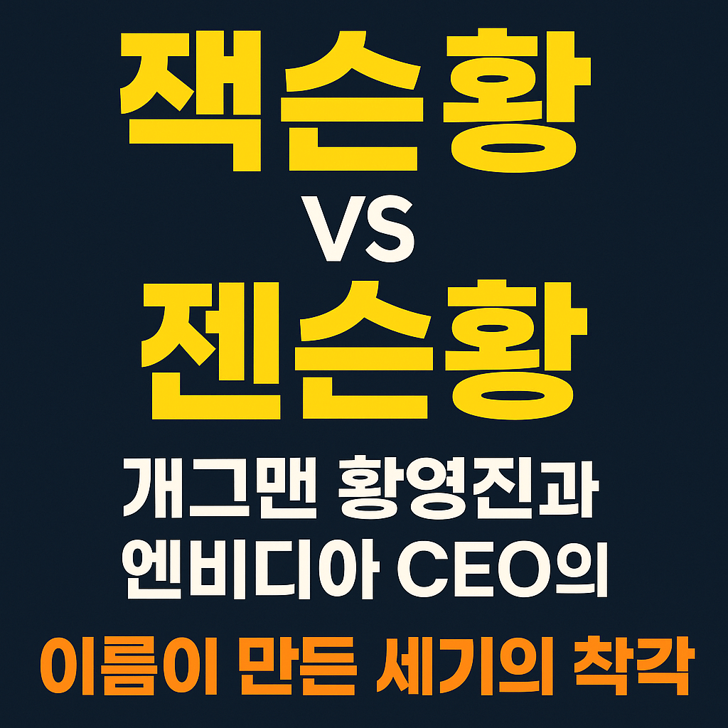 ‘잭슨황’으로 검색했나요? 이름 하나로 난리난 개그맨 황영진과 AI 황제 젠슨황의 놀라운 평행이론