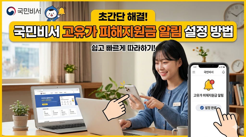 국민비서 홈페이지에서 고유가 피해지원금 알림 설정하는 방법 (신청 기간, 대상, 금액 총정리)
