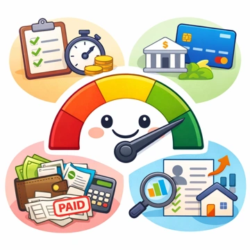 신용점수 계산 방식과 평가 항목 구조 설명1