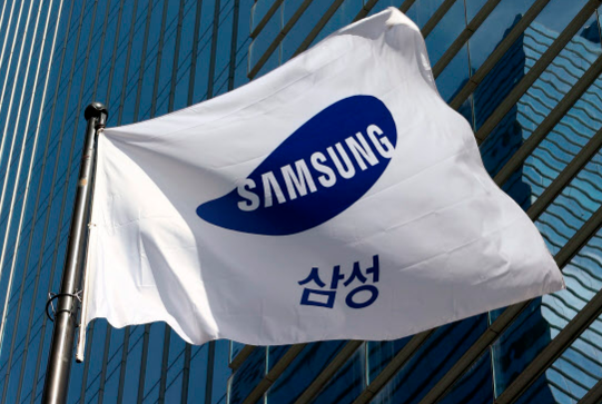 삼성전자 로고입니다.