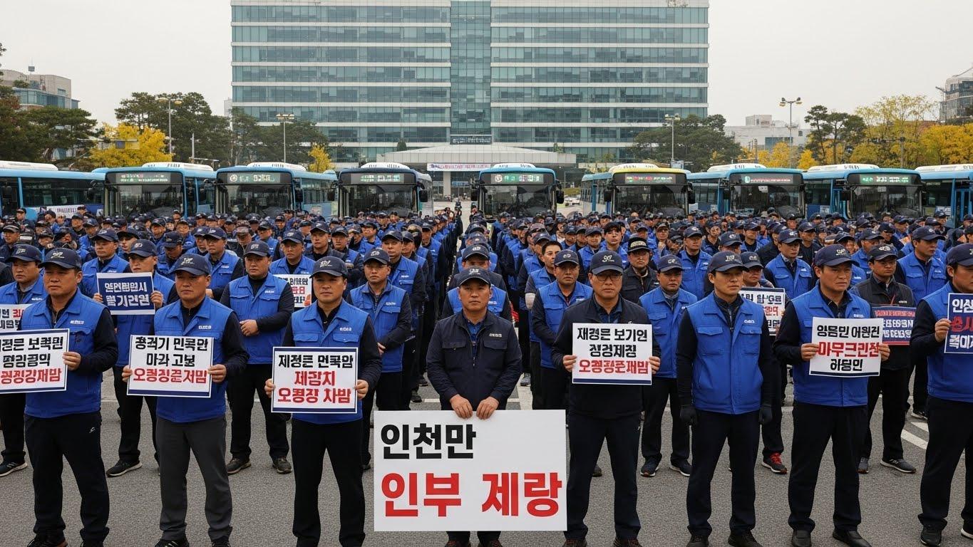 버스 파업 인천