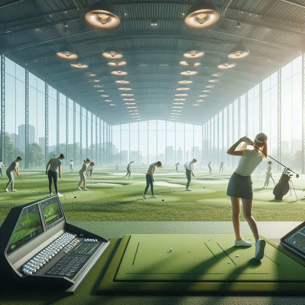 실내골프연습장 배경