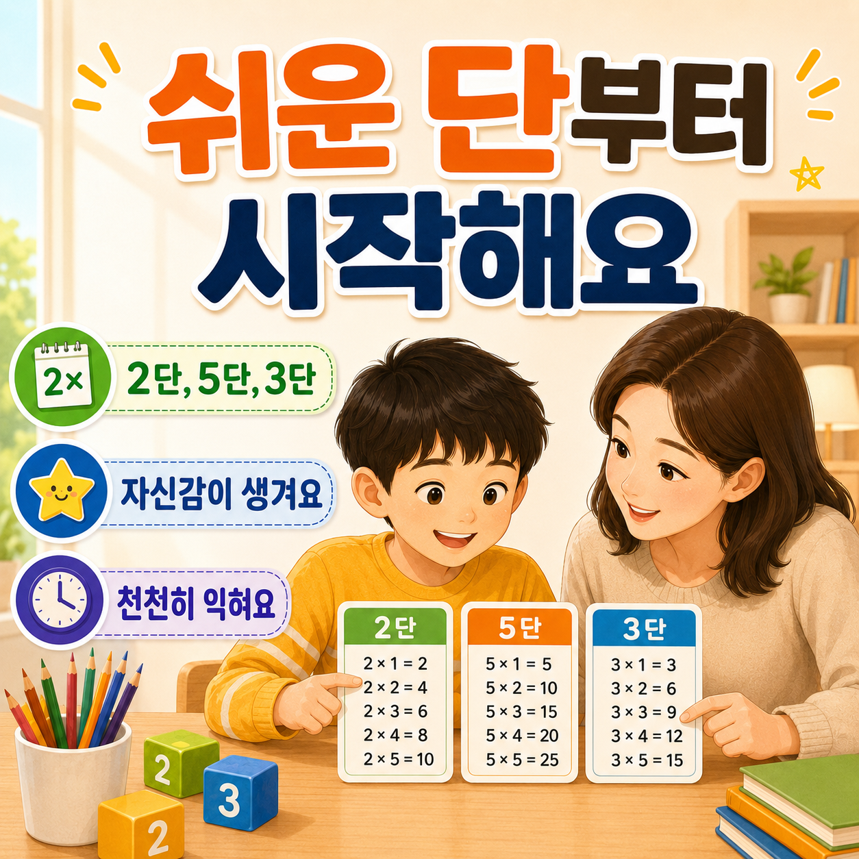 쉬운 단부터 시작하면 자신감이 생겨요