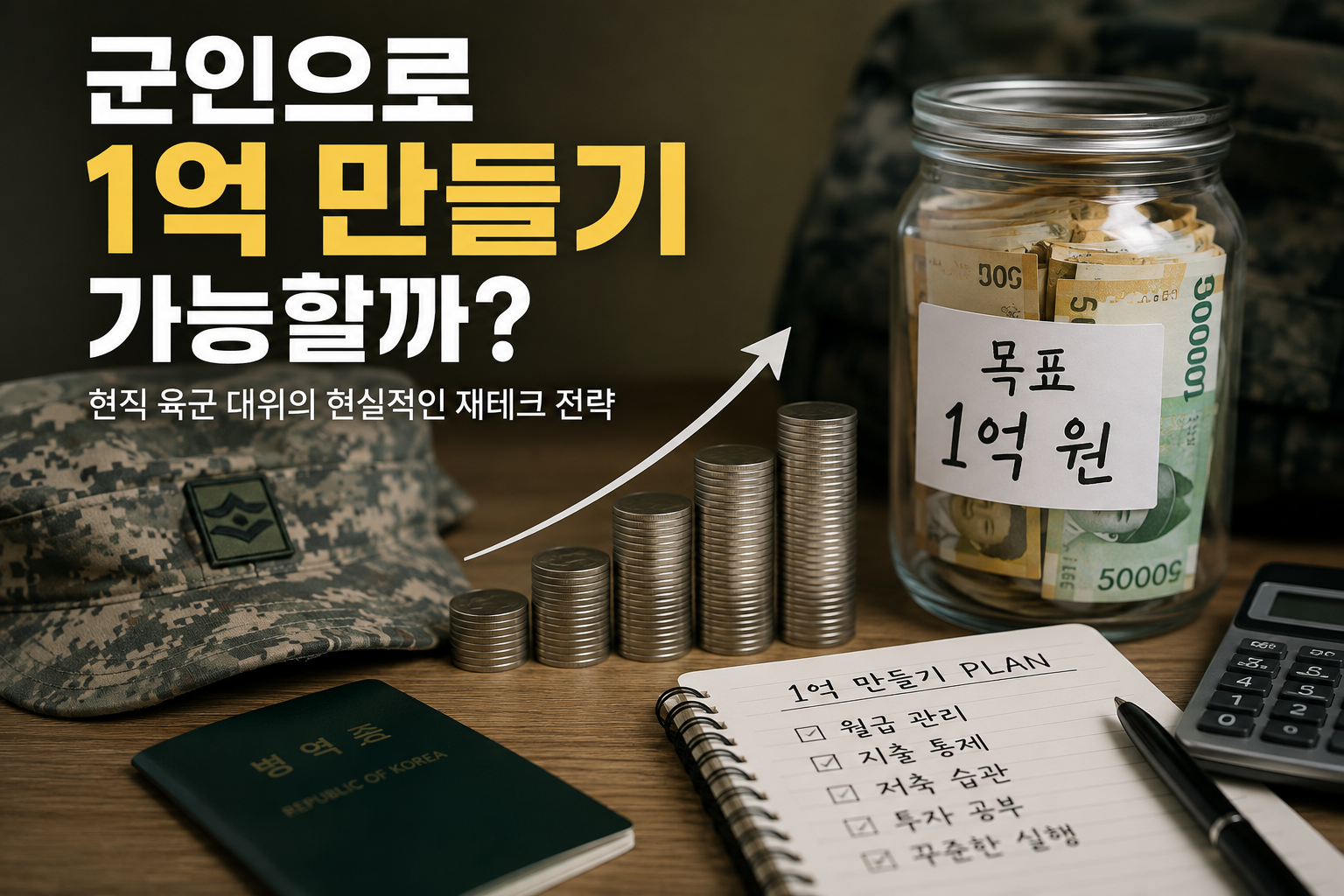 군인 월급만으로 1억 만들기 가능할까?