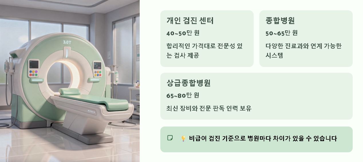 mra 검사 비용 및 의료보험 적용 기준 정리