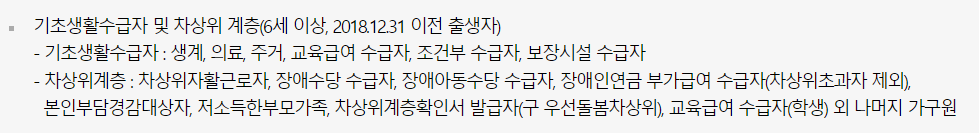 문화누리카드 발급대상
