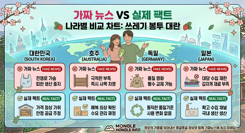 나라별 쓰레기 버리는 방식