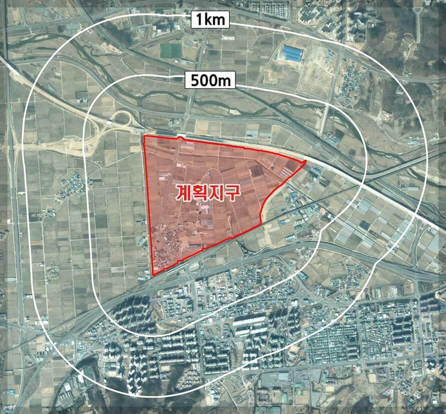 아산 배방구령지구 도시개발사업 위치, 토지이용계획(안) 및 대안