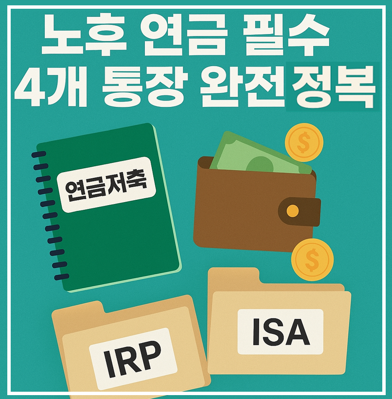 노후 연금 필수 4개 통장 완전정복 이미지