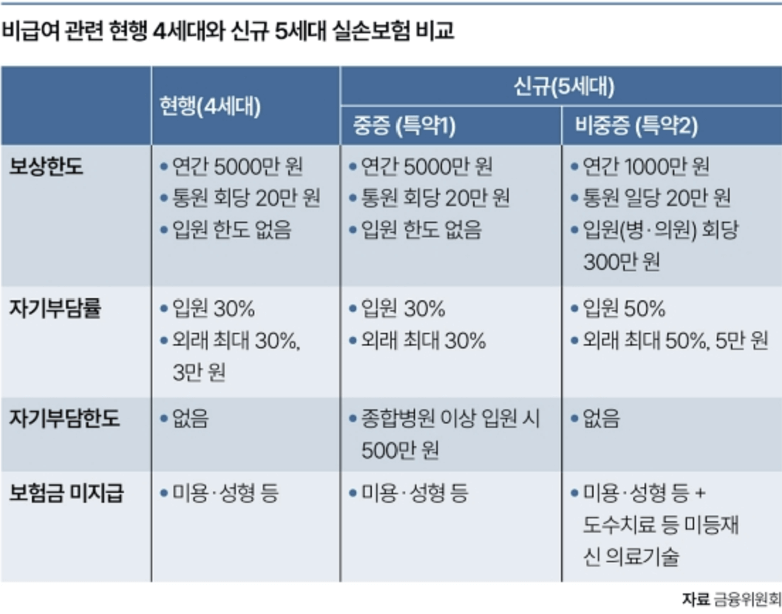 5세대 실손보험