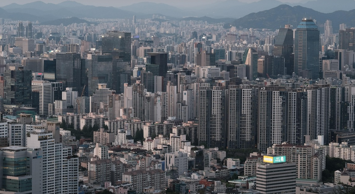 서울 아파트 배경 사진