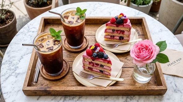 coffee with cakes