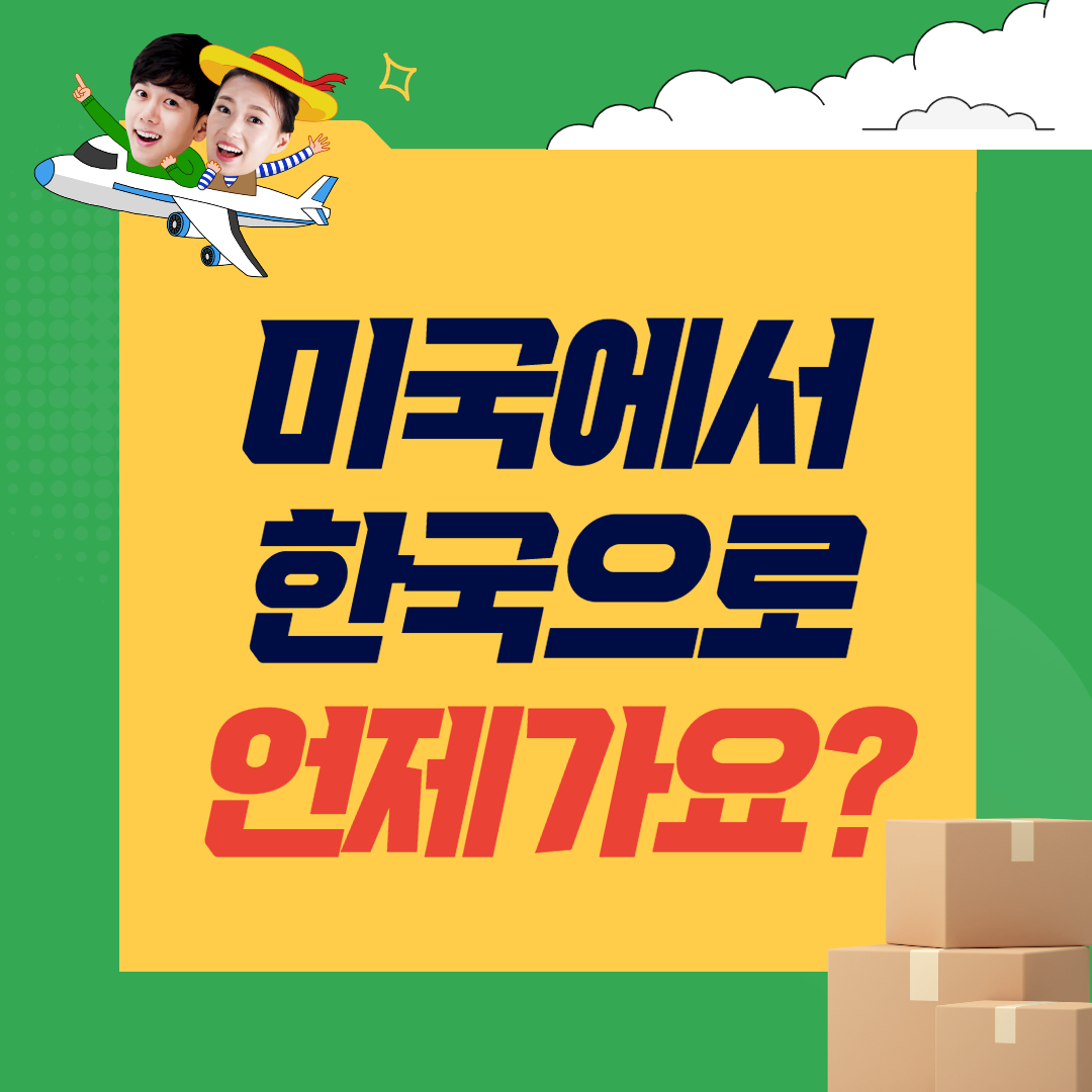 미국에서 한국으로 이사