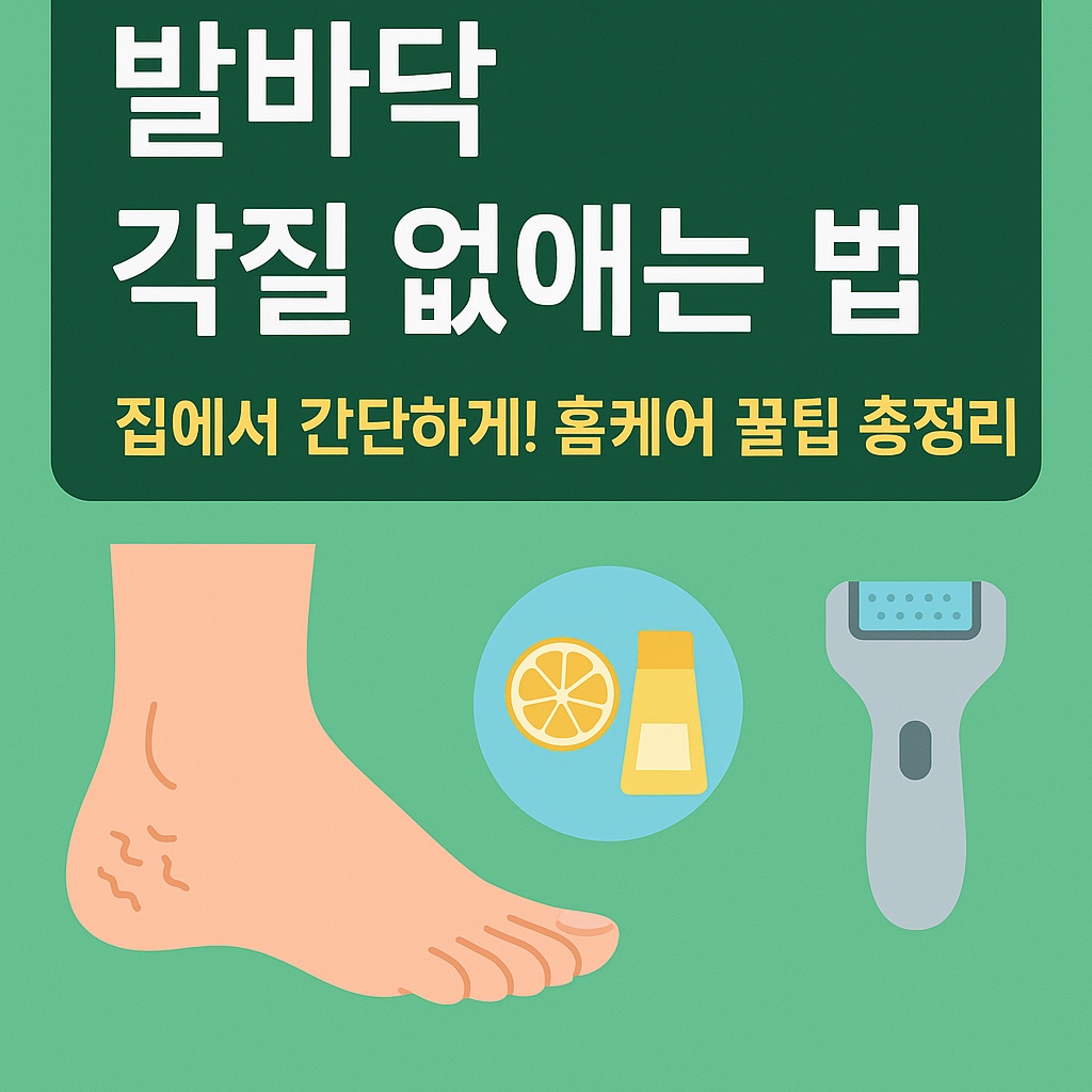 발바닥 각질 없애는 법