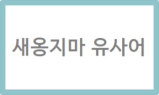 새옹지마 유사어