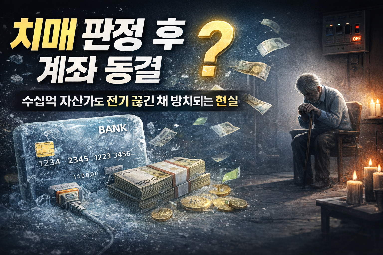 치매 판정 후 계좌 동결? 수십억 자산가도 전기 끊긴 채 방치되는 현실