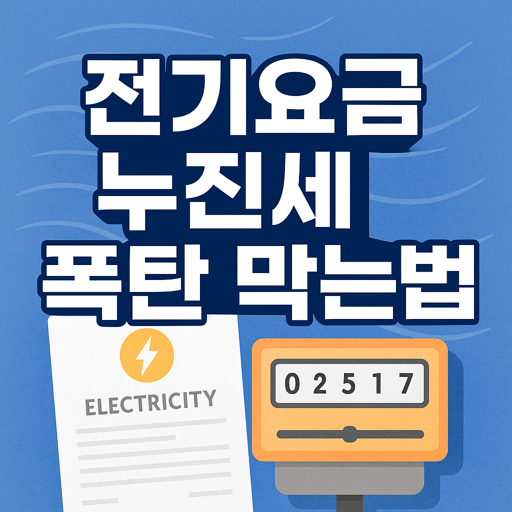 전기요금 누진세 폭탄 막는법