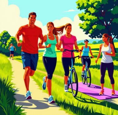 주말 운동 이미지