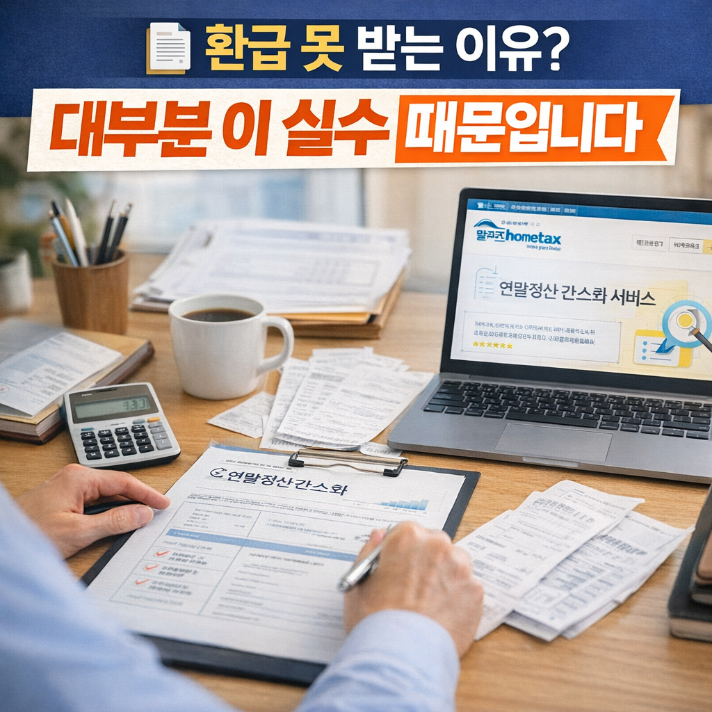 연말정산 서류와 계산기, 환급 못 받는 실수와 해결 방법