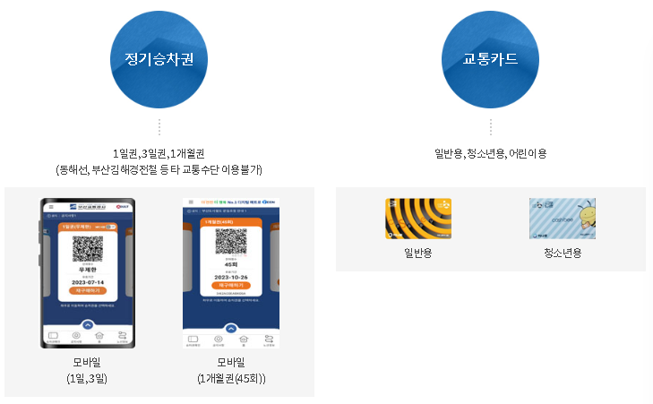 2024년 부산 지하철 운임 요금 승차권 정기권 단체권 공짜티켓