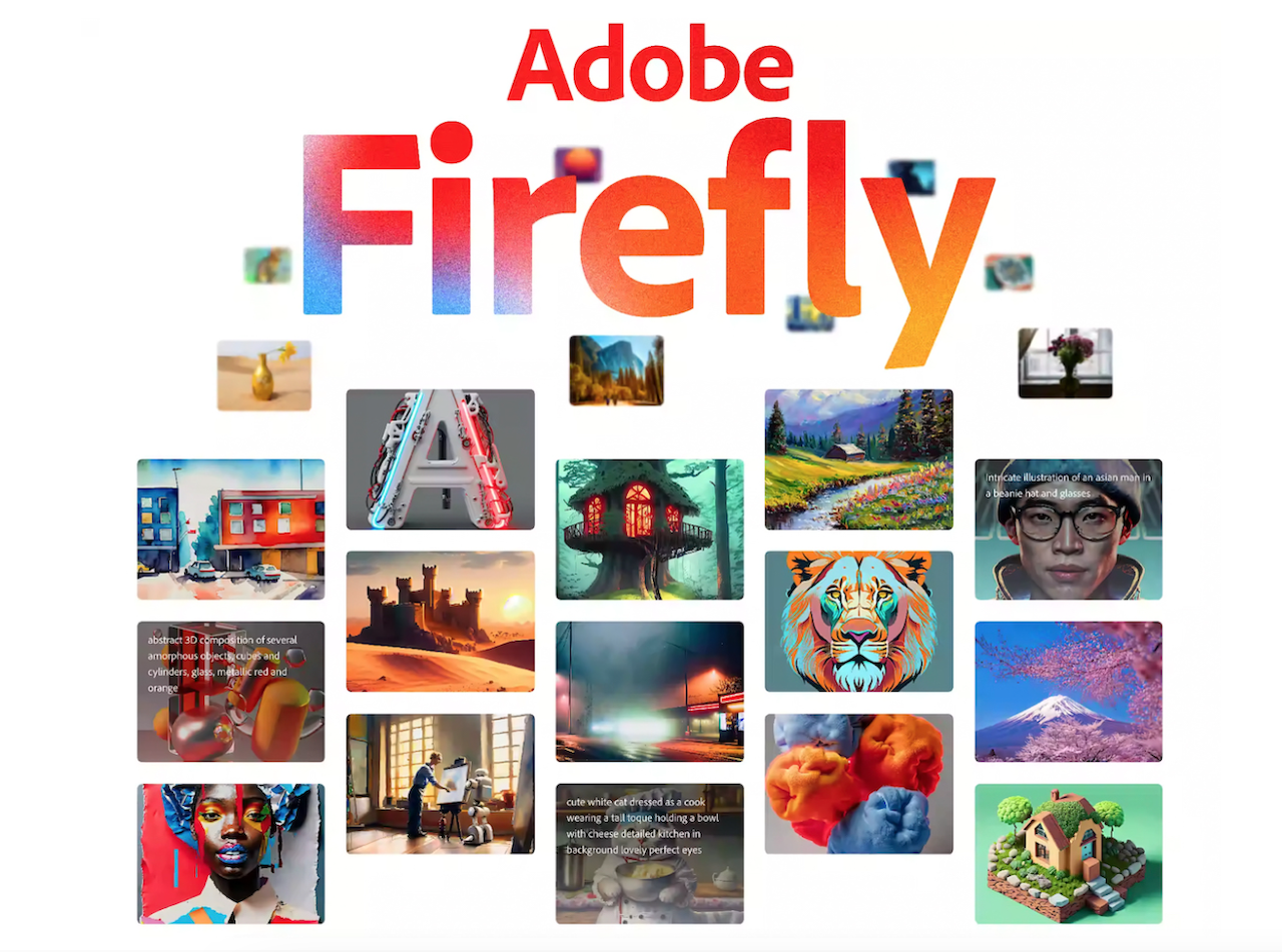 어도비, 디자인 방식 혁신을 가져올 AI 모델 파이어플라이(Firefly) 출시