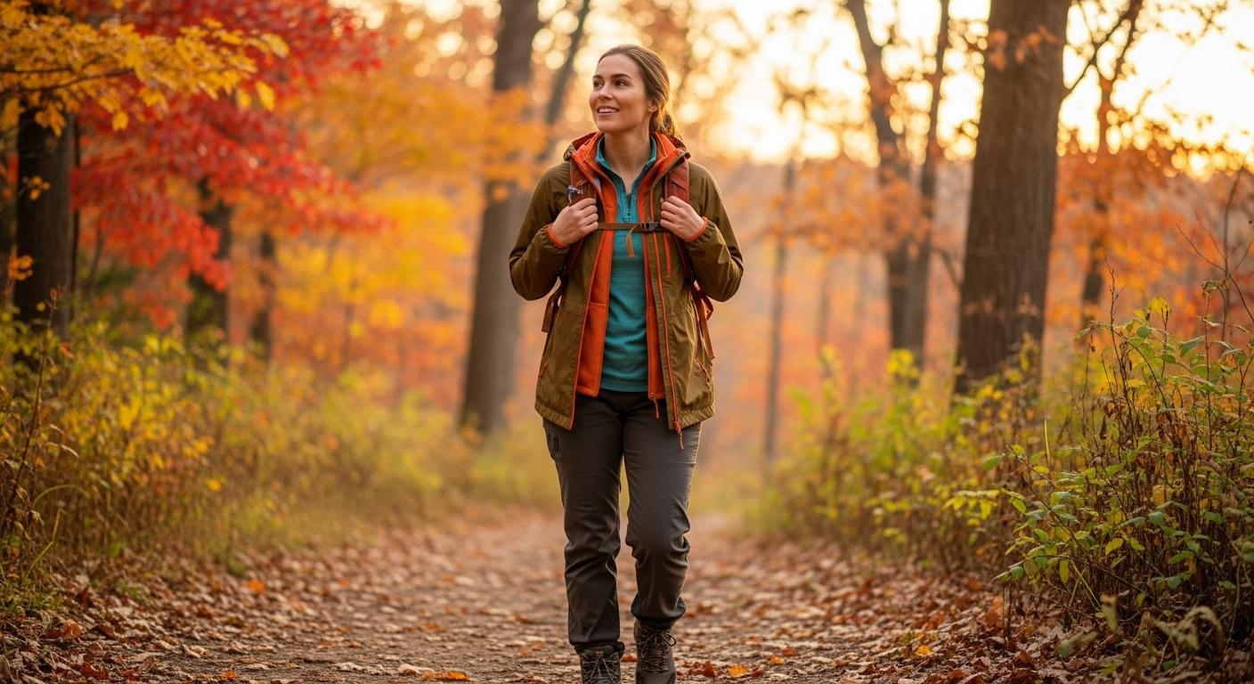 여성 가을 등산복