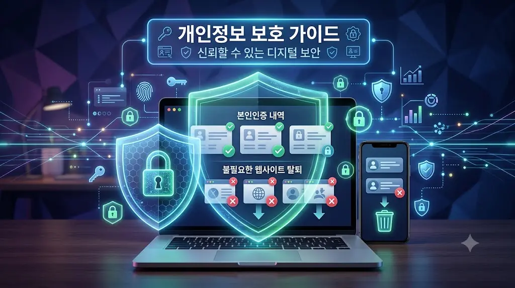 개인정보 본인확인 내역 조회와 명의도용 점검 이미지