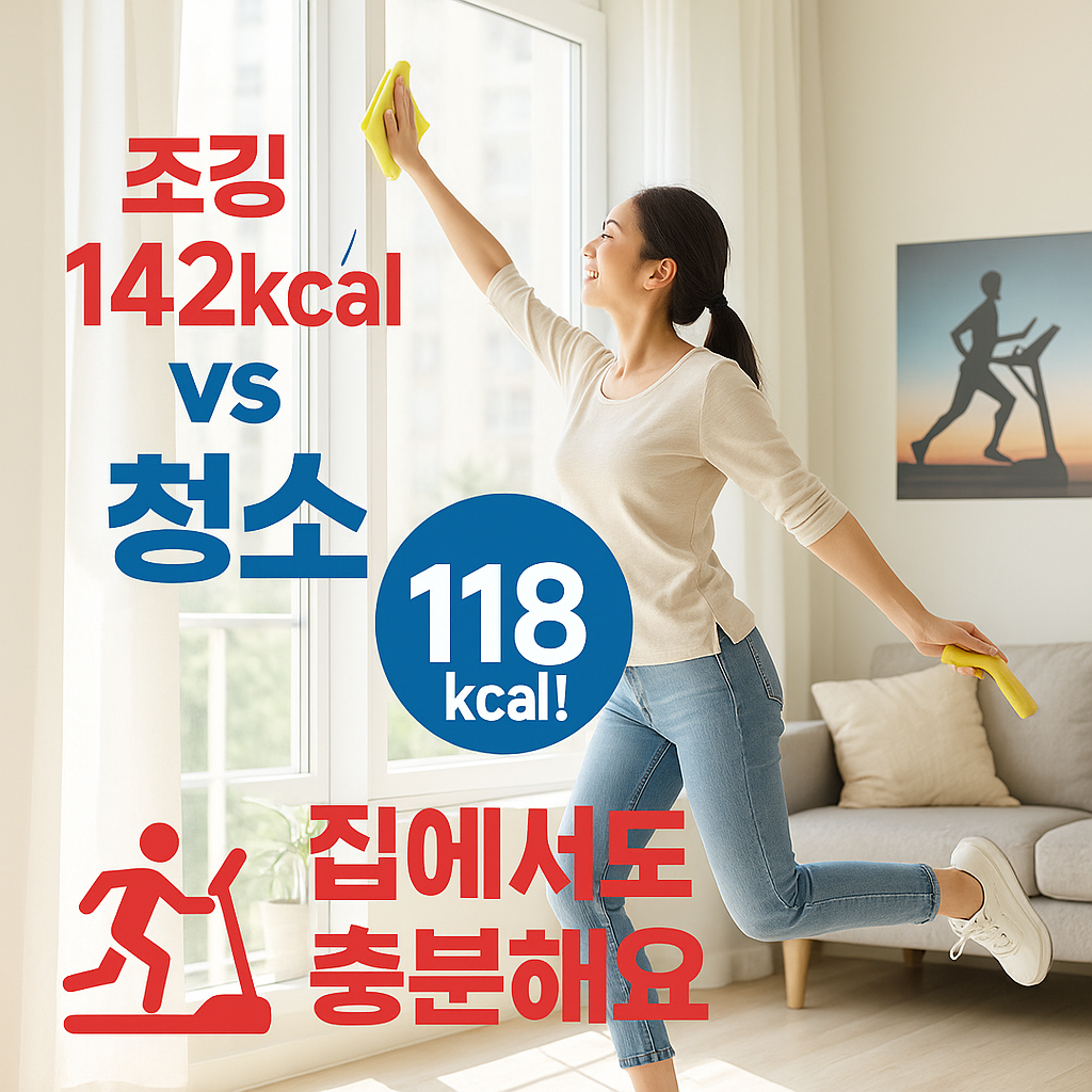 집안일로 다이어트? 15분간 118kcal 태우는 청소 운동법