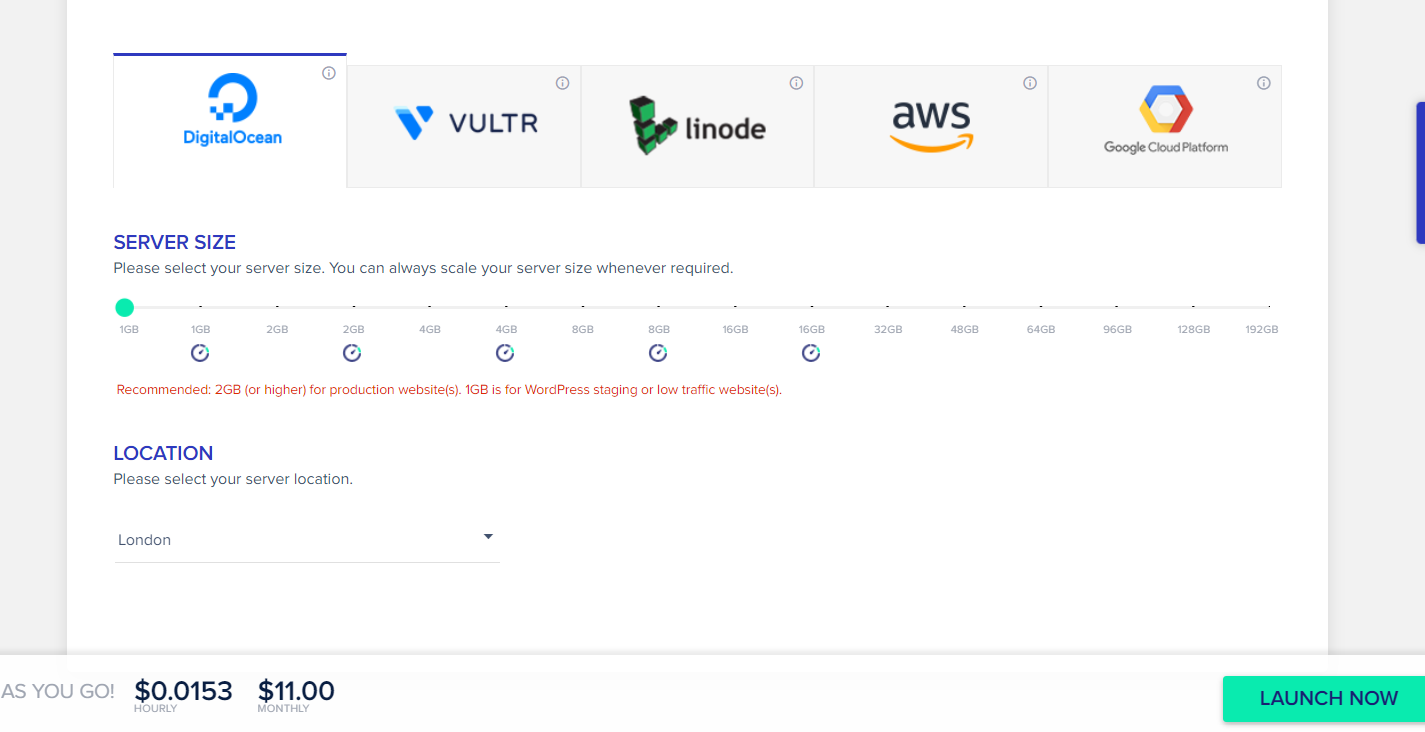 클라우드웨이즈: 서버 크기와 페이지 뷰 범위(feat. DigitalOcean 서버)