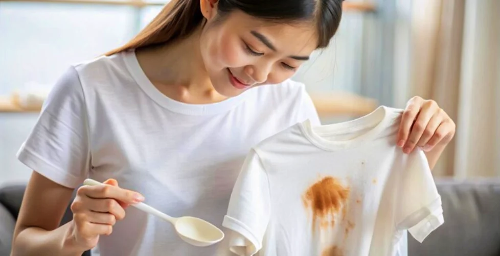 흰옷 김치국물 제거