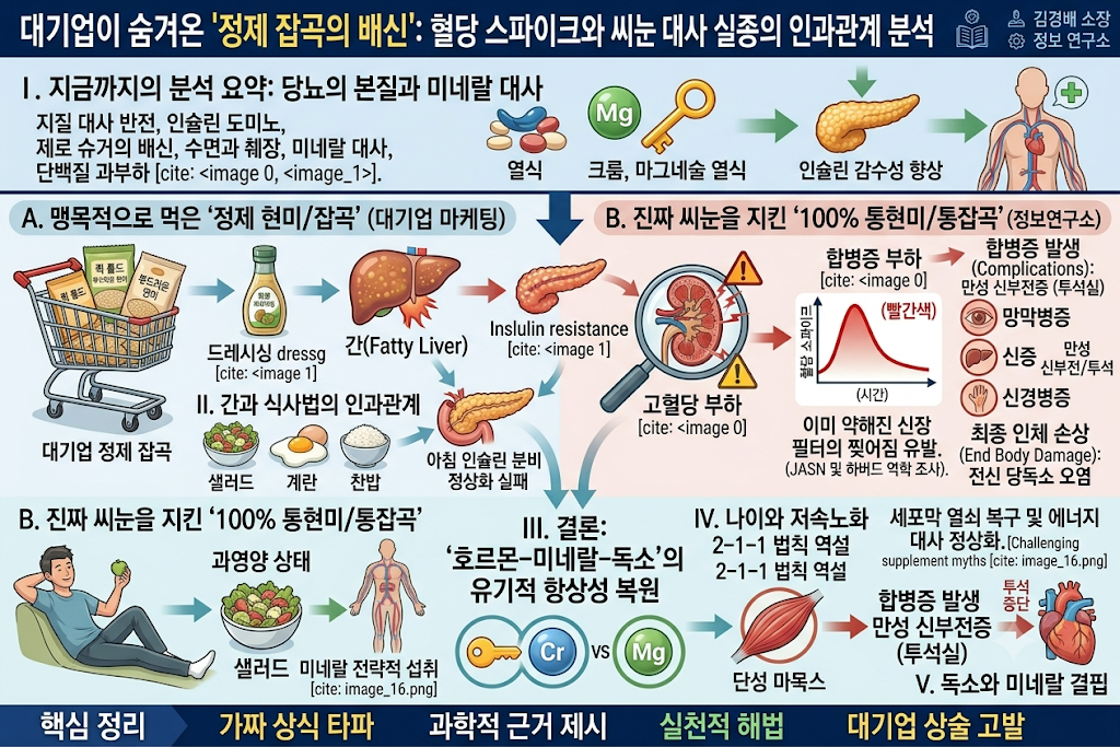 혈당 스파이크와 씨눈 대사 실종의 연과곤계