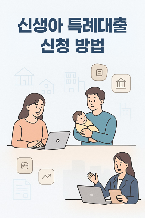 신생아 특례대출 신청 방법 이미지