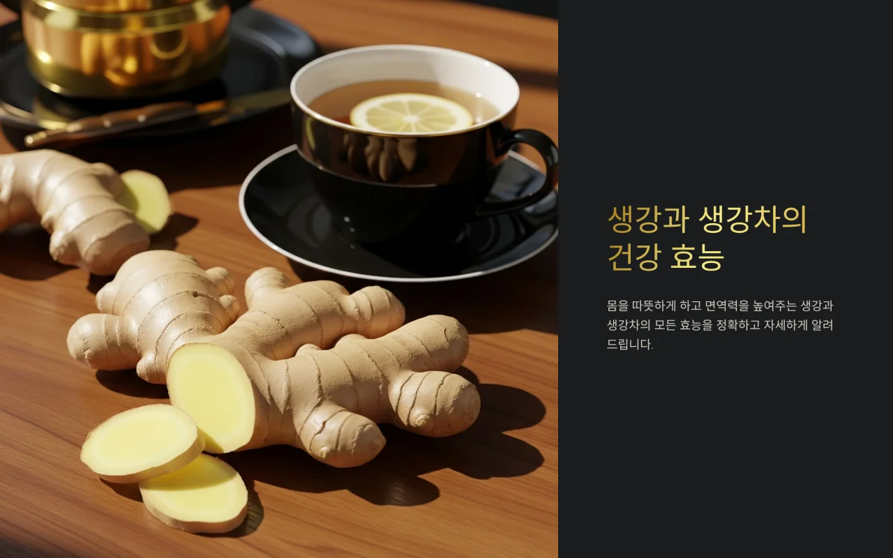몸을 따뜻하게 하고 면역력을 높여주는 생강