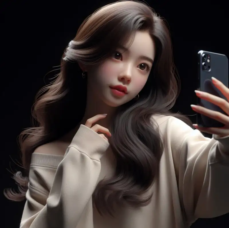 셀카-잘찍는법으로-사진-촬영하는-여성의-모습