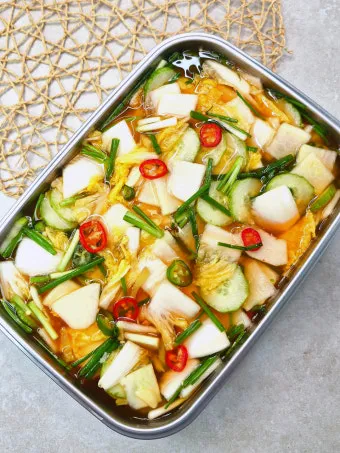 나박김치 맛있게 담그는법 양념 비율 숙성_17