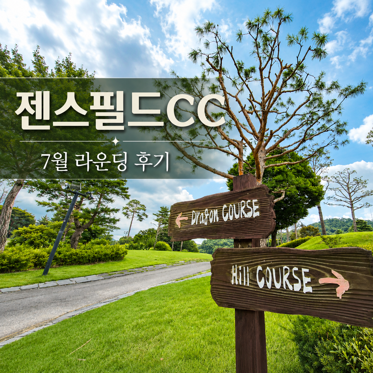 젠스필드CC 후기, 드래곤·힐 코스 7월 여름 라운딩