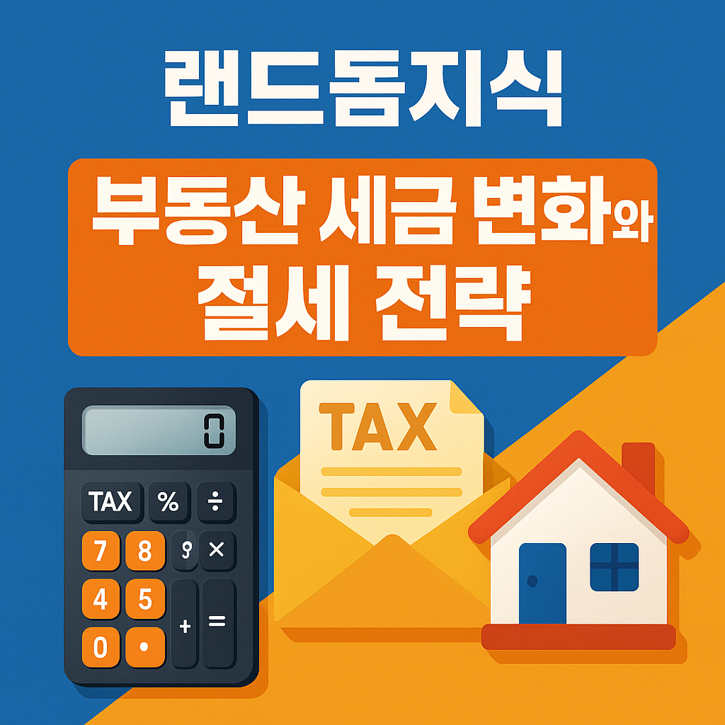 2025년 부동산 세금 변화와 절세 전략
