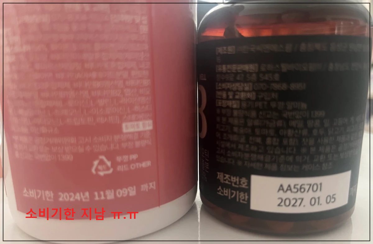 소비기한-영양제통