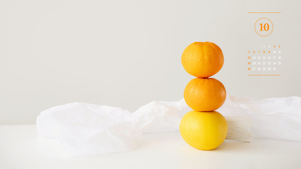 04 오렌지 3개 A - 2025년10월 노트북배경화면
