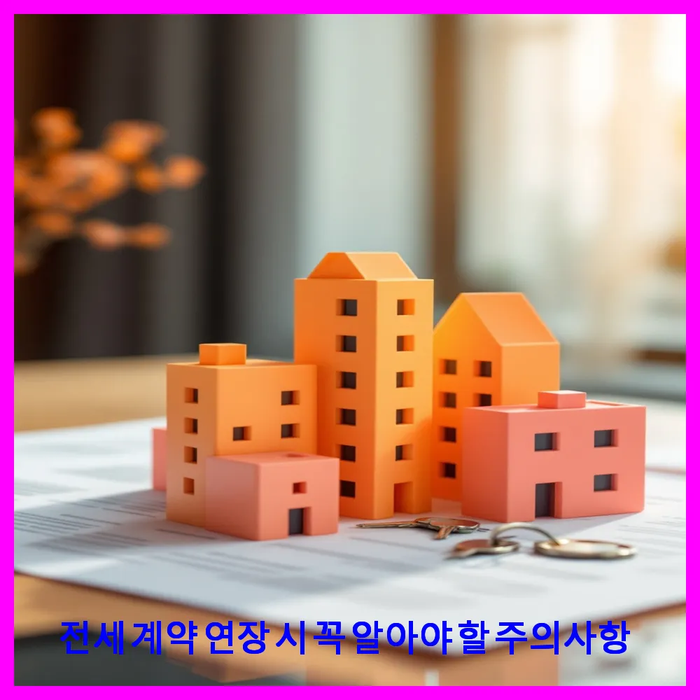 전세 계약 연장 시 꼭 알아야 할 주의사항