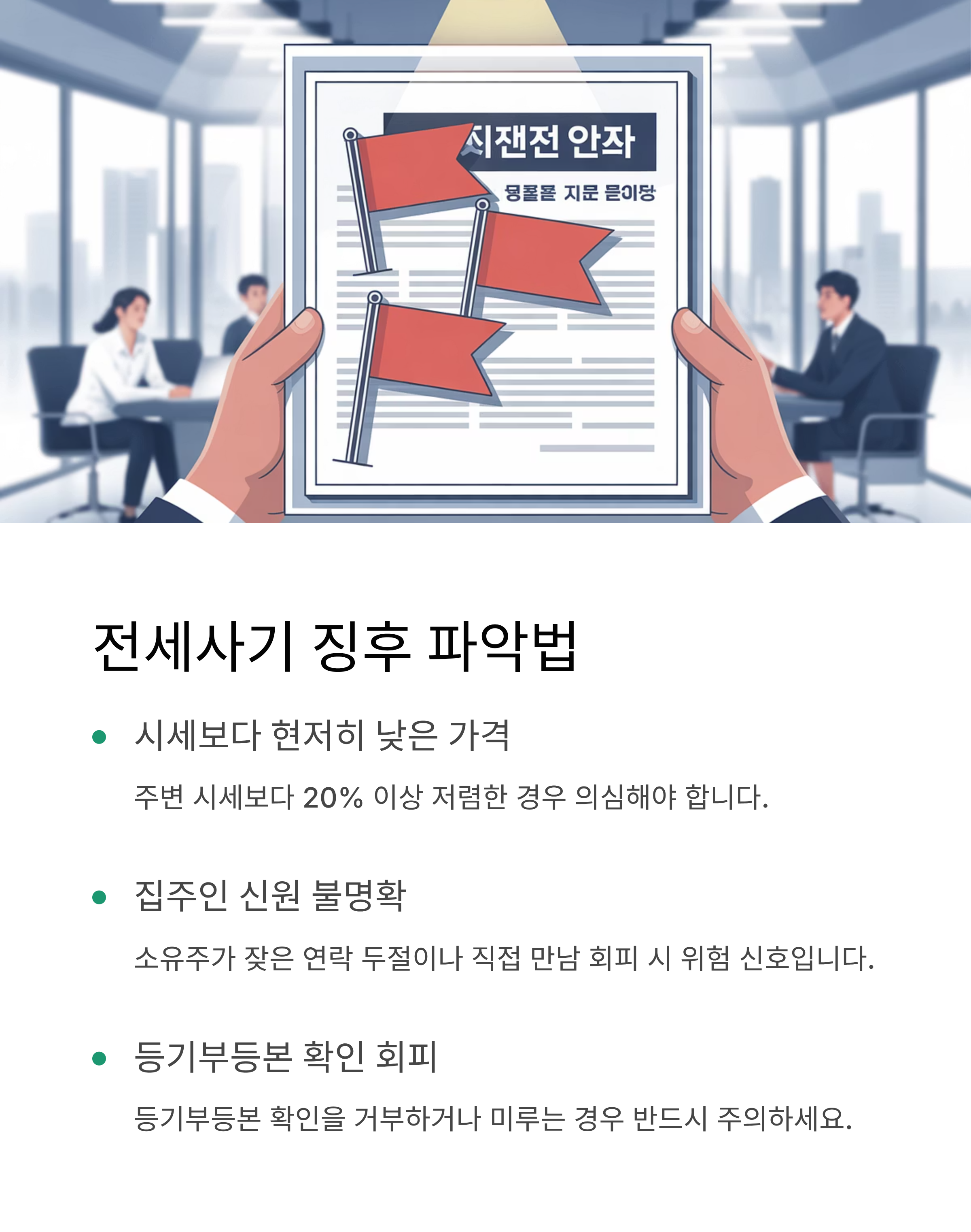전세사기 징후 파악법