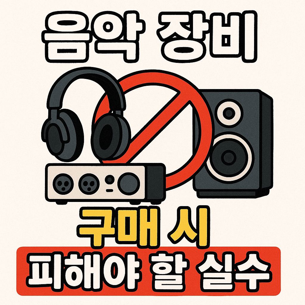 음악 장비 구매 시 피해야 할 실수 관련 사진