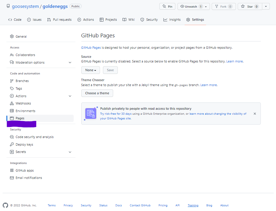 깃허브 페이지 위치